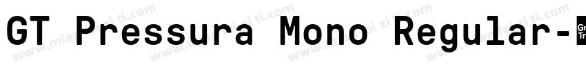 GT Pressura Mono Regular字体转换
